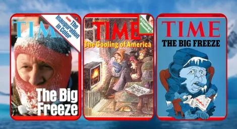 Не е вярно, че стари корици на списание TIME предупреждават за глобално застудяване