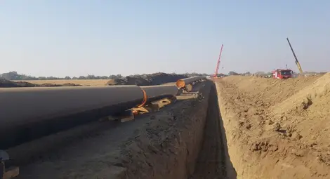 Взривил се е газопроводът България-Гърция в района на Кулата Взривил се е газопроводът България-Гърция в района на Кулата