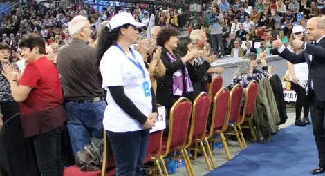 Кандидатите за кметове на ГЕРБ в Русенско се качиха на сцената на „Арена Армеец“ Кандидатите за кметове на ГЕРБ в Русенско се качиха на сцената на „Арена Армеец“