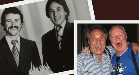 Енчо с баща си. Енчо с баща си.