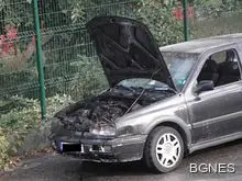 Голф на газ пламна в движение