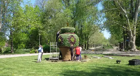 30 000 цветя връщат великолепието на Вазата