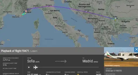 Български самолет кацна аварийно в Ница