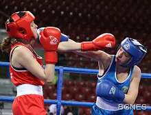 Националният отбор по бокс за жени на турнир в Мароко