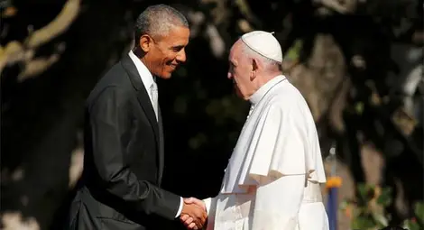 Обама посрещна папата в Белия дом (снимки + видео) Обама посрещна папата в Белия дом (снимки + видео)