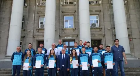 Ректорът на Русенския университет поздрави отличниците в спорта