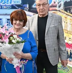 Със съпруга си Иван Василев.