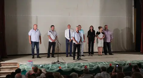 Кметът Валентин Панайотов отчете направеното в първите три години от мандата. Снимка: ГЕРБ