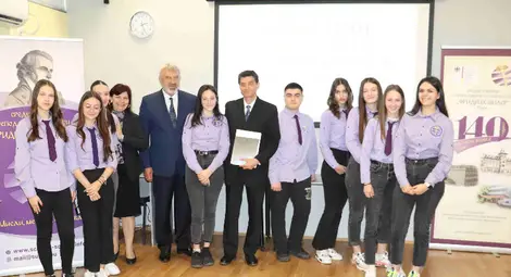 Ученици от Дойче шуле представиха изследване за личностите от Българското средновековие и топонимията на Русе