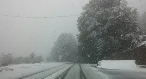 На прохода "Превала" натрупа сняг, покривката е около 3 см