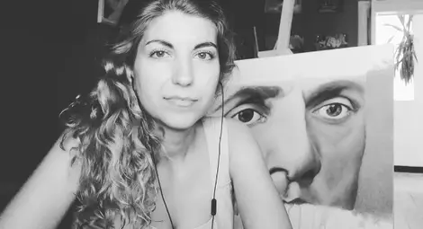 Нашумялата с картината с очите на Левски художничка: Този поглед събира в себе си и силата на бунта, и чистотата на личността