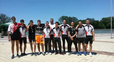 Гребците с титли, сребро и бронз на държавното