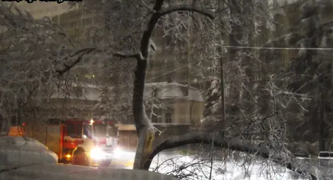 Кадър от читател: Страховита зимна приказка в центъра на Русе