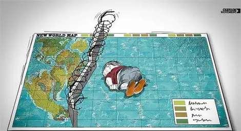 Посланията към света след смъртта на Айлян: "Човечество, изхвърлено на брега" /галерия/