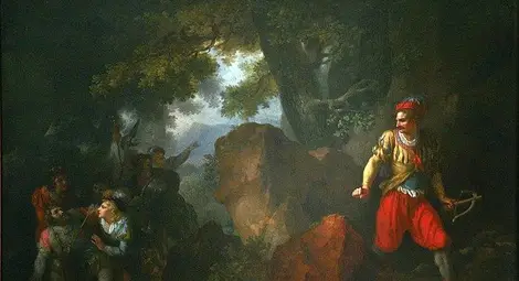 Героизмът на Вилхелм Тел, маслена живопис от Жан-Фредерик Шал (1793)