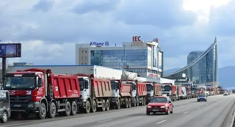 Строителите се събраха на мирен протест в столицата