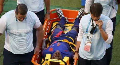 Първа тежка контузия на Мондиала 