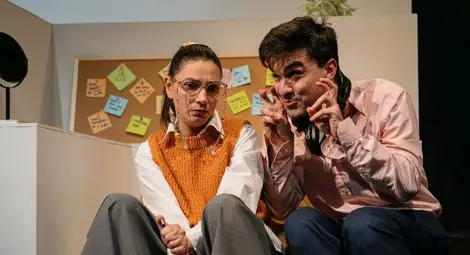 Евгения Явашева в най-новата си роля в &bdquo;Глория&ldquo; с Борислав Апастолов.