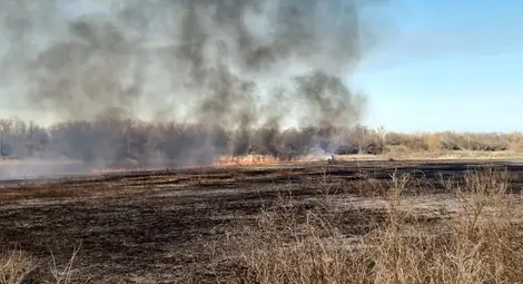 Подозират човешка намеса в избухването на големия пожар в Стълпище