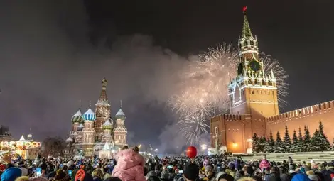 Москва без фойерверки и улични празненства за Нова година