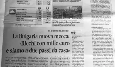 Италианци: В България сме богаташи с 1200 евро