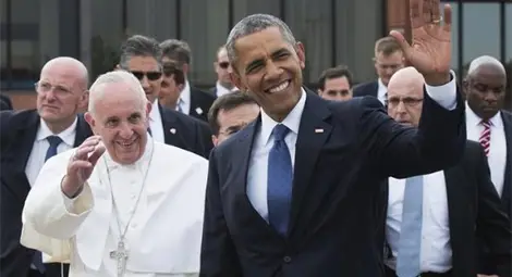 Обама посрещна папата в Белия дом (снимки + видео) Обама посрещна папата в Белия дом (снимки + видео)