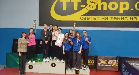 Младите тенисисти на маса от МГ "Баба Тонка"-Русе с букет титли и медали от общинското първенство