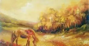 Живописец от Гюргево представя свои платна на „Борисова“ 39