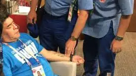 Приеха Марадона в болница след драматичния мач на Аржентина