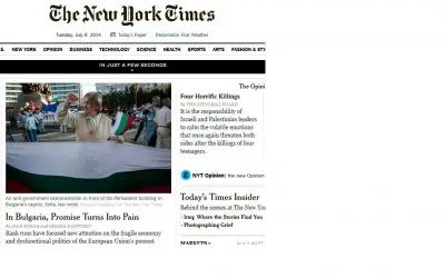 "Ню Йорк таймс": В България корупцията и недоверието превръщат обещанията в страдание