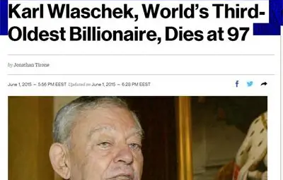 Почина третият най-възрастен милиардер в света