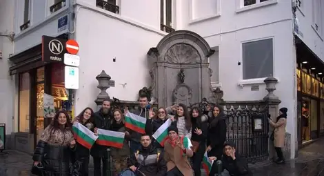 В началото на март Гоце Великов и &bdquo;4етри&ldquo; развълнуваха с изкуството си Брюксел.                                          Снимка: Фейсбук