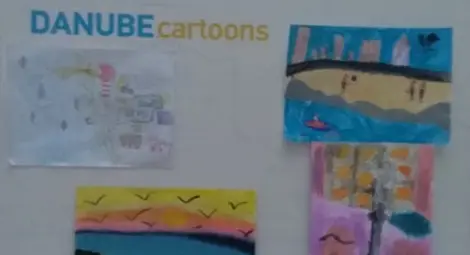 Рисунки на ученици влизат в диалог с изложбата &bdquo;Дунавска карикатура&ldquo;