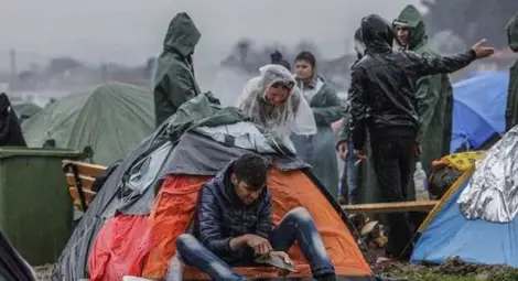 Пълен хаос в бежанския лагер на гръцката граница! Плъзнаха плъхове и змии