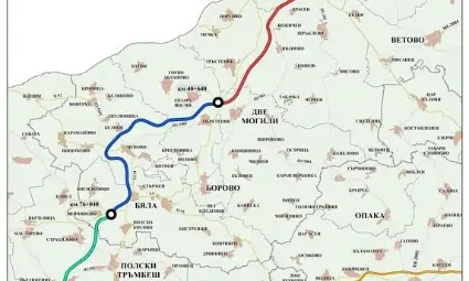 63 милиона лева на километър ще струва втората половина от магистралата Русе-Велико Търново