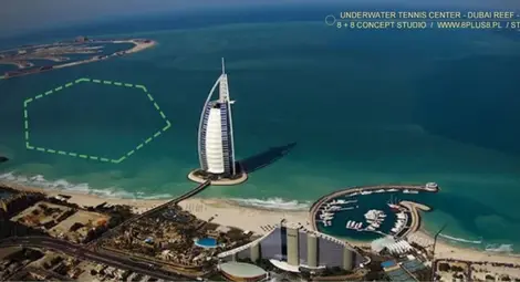 Най-новото от Дубай: Подводен тенис стадион