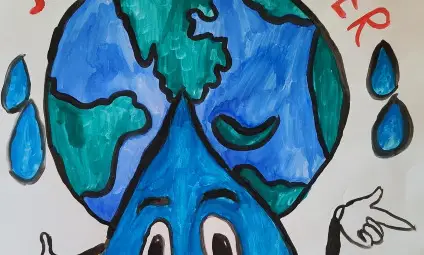 Деца от Ценовско рисуваха водата Деца от Ценовско рисуваха водата