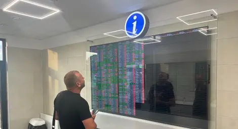 Това е гишето с виртуалната опашка, срещу която протестират румънските превозвачи. 						 Снимка: Архив