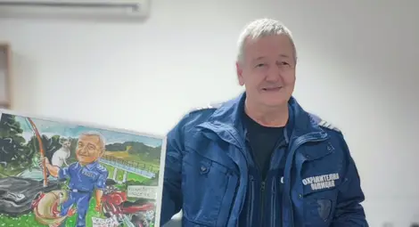 Николай Русанов от полицията в Русе с почетен знак на МВР за 39 години безукорна служба