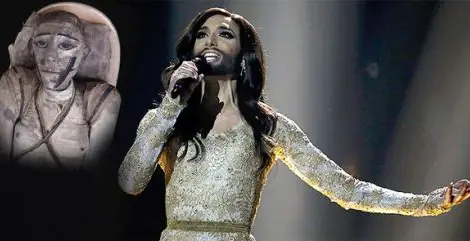 Откриха поразителна прилика между Кончита Вурст и мумия в Британския музей