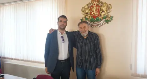 Проф. Анчо Калоянов със сина си Вълю Анчев