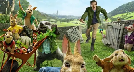 Пакостливото зайче Питър си има собствена комедия Пакостливото зайче Питър си има собствена комедия